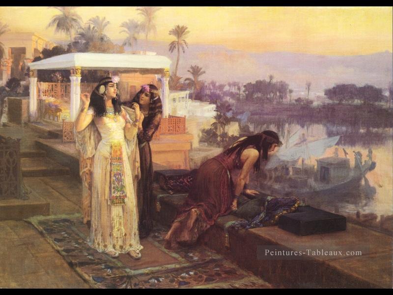 Cléopâtre sur les terrasses de Philae 1896 Frederick Arthur Bridgman Peintures à l'huile
